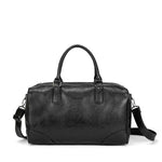 MensFashionStyleStore BLACK BLACK PU LEATHER GYM BAG