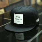 MensFashionStyleStore black BROOKLYN SNAPBACK CAP