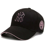 MensFashionStyleStore Black Pink C04 / Adjustable CASUAL BASEBALL CAP