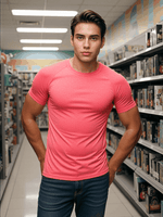 men tops -Men Muscle Shirts Bodybuilding Quick Dry Short Sleeve.