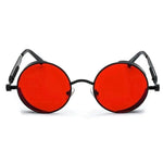 MensFashionStyleStore RED LENS SUNGLASSES WITH BLACK FRAMES