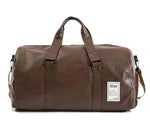 MensFashionStyleStore Brown L / CHINA PU LEATHER GYM BAG