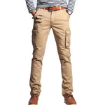 MensFashionStyleStore khaki / 29 SLIM FIT MILITARY CARGO PANTS
