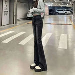Men's Fashion Style Store L / Smoky gray trousers + belt Women Jeans