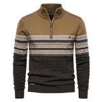2023 New Autumn High Quality Zipper Pullers Men Warm Winter Cotton Sweaters for Men Ethnic Patterns Casual Mens Sweater.