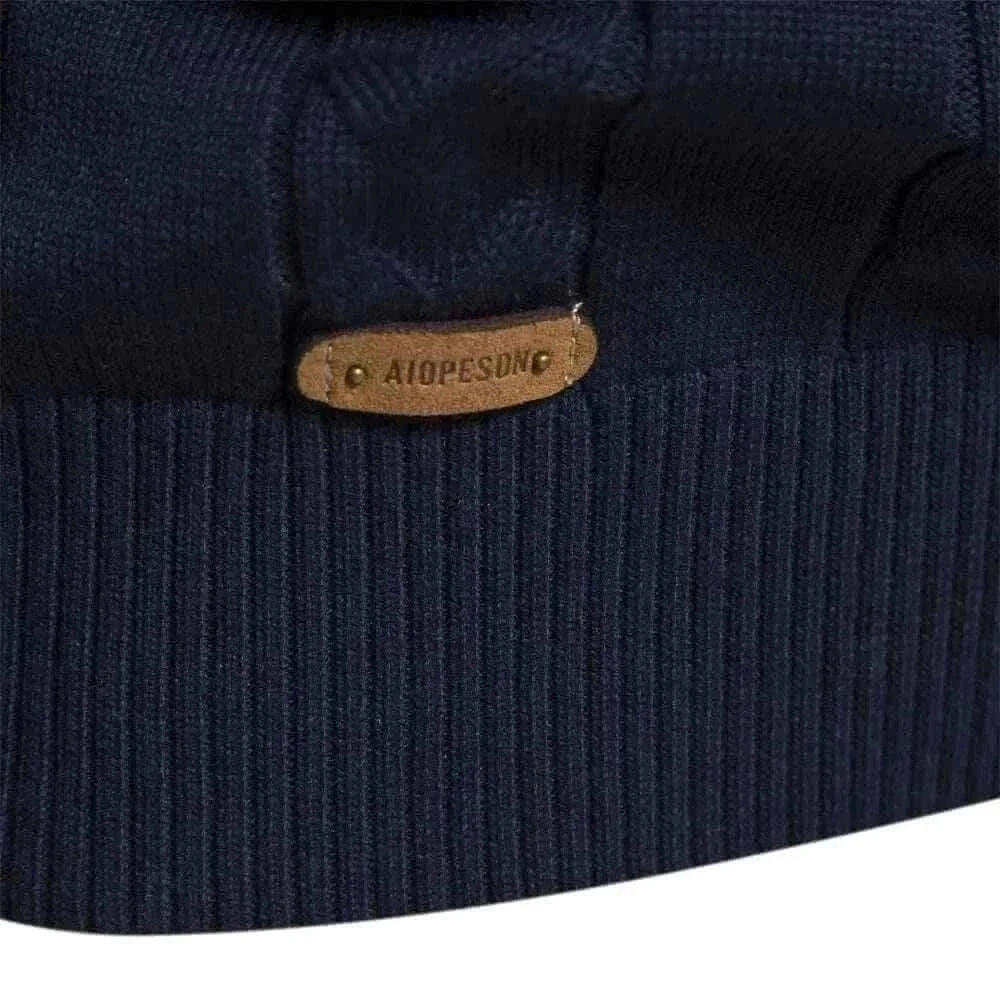 2023 New Autumn High Quality Zipper Pullers Men Warm Winter Cotton Sweaters for Men Ethnic Patterns Casual Mens Sweater.
