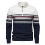 2023 New Autumn High Quality Zipper Pullers Men Warm Winter Cotton Sweaters for Men Ethnic Patterns Casual Mens Sweater.