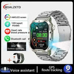 New For Xiaomi Military Smart Watch Men Outdoor Sports Flashlight Fitness Watches Health Monitor 1.96" BT Call Smartwatch.