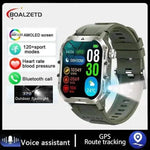  New For Xiaomi Military Smart Watch Men Outdoor Sports Flashlight Fitness Watches Health Monitor 1.96" BT Call Smartwatch.