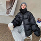  Men's Fashion Style Store black / XXL 2024 New Snow Wear Coat Women Parkas Down Cotton Jacket Warm Female Casual Loose Winter Jackets Padded Puffer Parka Outerwear
