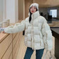  Men's Fashion Style Store Off white / L 2024 New Snow Wear Coat Women Parkas Down Cotton Jacket Warm Female Casual Loose Winter Jackets Padded Puffer Parka Outerwear