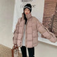  Men's Fashion Style Store Khaki / XXL 2024 New Snow Wear Coat Women Parkas Down Cotton Jacket Warm Female Casual Loose Winter Jackets Padded Puffer Parka Outerwear