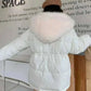  Men's Fashion Style Store 2024 New Winter Women Puffer Jacket Loose Warm Parkas Fur Hooded Cotton Padded Coat Women Outwear