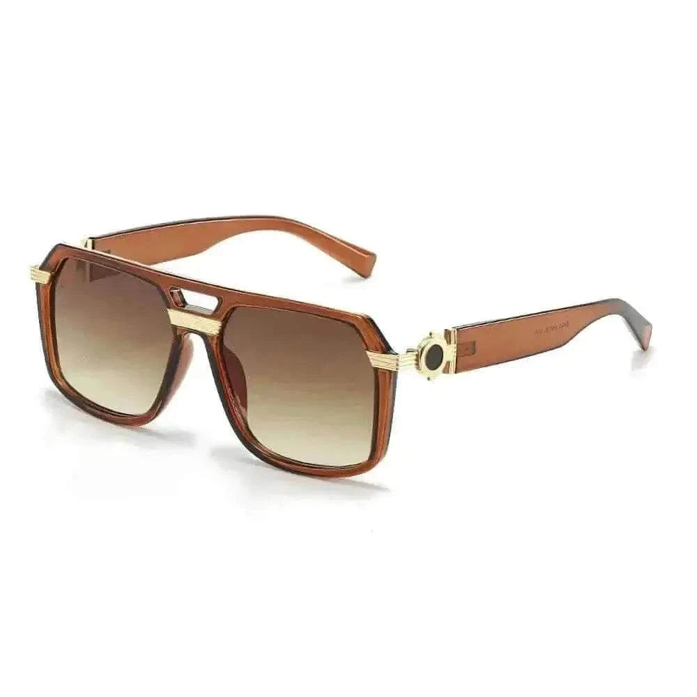 2025 Sunglasses for Women Fashionable Square Frame Glasses with Golden Decorative Legs and Exquisite Design for women sunglasses