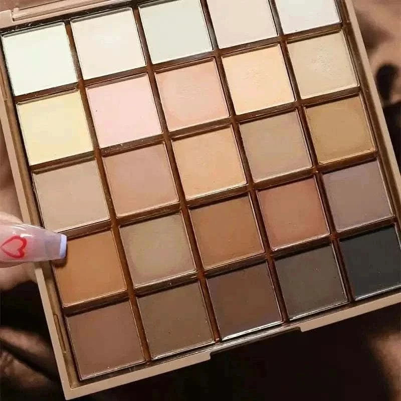  Men's Fashion Style Store 1pc 25 Shades Matte Finish Eyeshadow Palette
