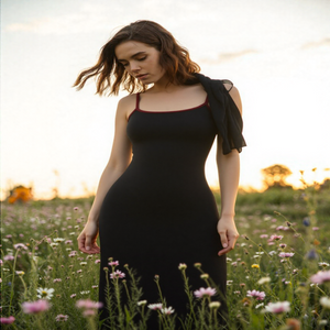 CUTENOVA_floral_printed_strapless_backless_dress-black