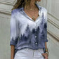 Women Model in Elegant Loose Casual Gray Casual Shirt , Going Out Tops