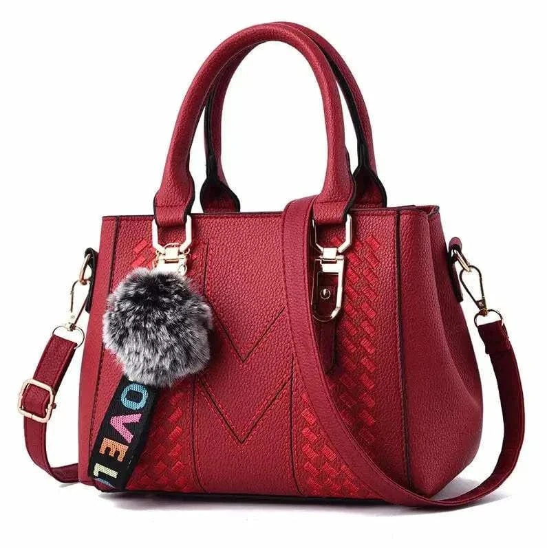  Men's Fashion Style Store wine red Embroidery Messenger Bags
