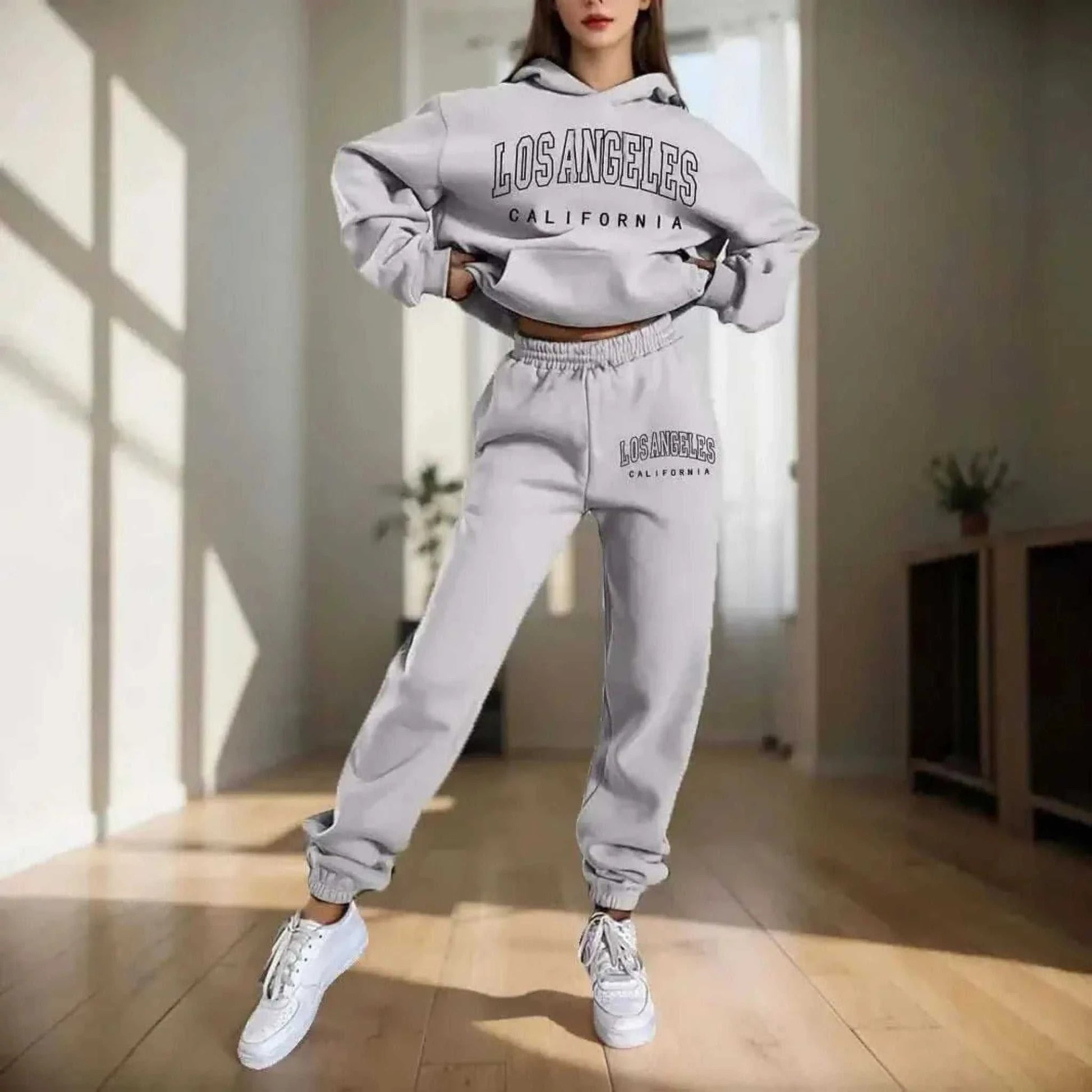 Ladies Hoodies - Women's Hoodies Two Pieces Sets.
