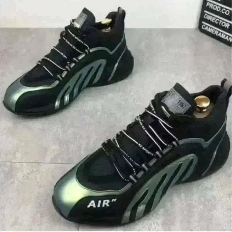 Sneakers Dark Green Men Fashion  Casual Lightweight Breathable. sneaker shop uk