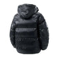  Men Black Puffer Jacket  Winter with Fully Hooded back view