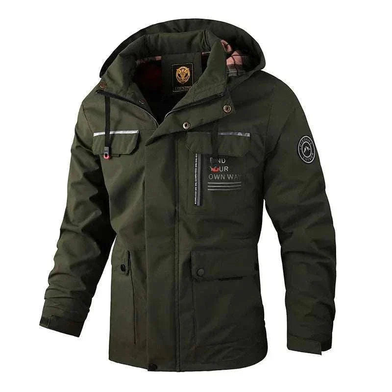 New Winter Men Outwear Warm Army Green Removable Jacket ,Buy Winter Jackets