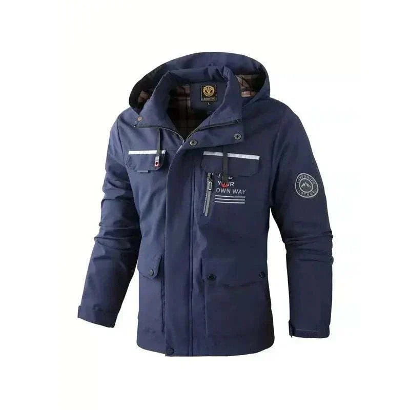  New Winter Men Outwear Warm Blue Removable Jacket ,Buy Winter Jackets