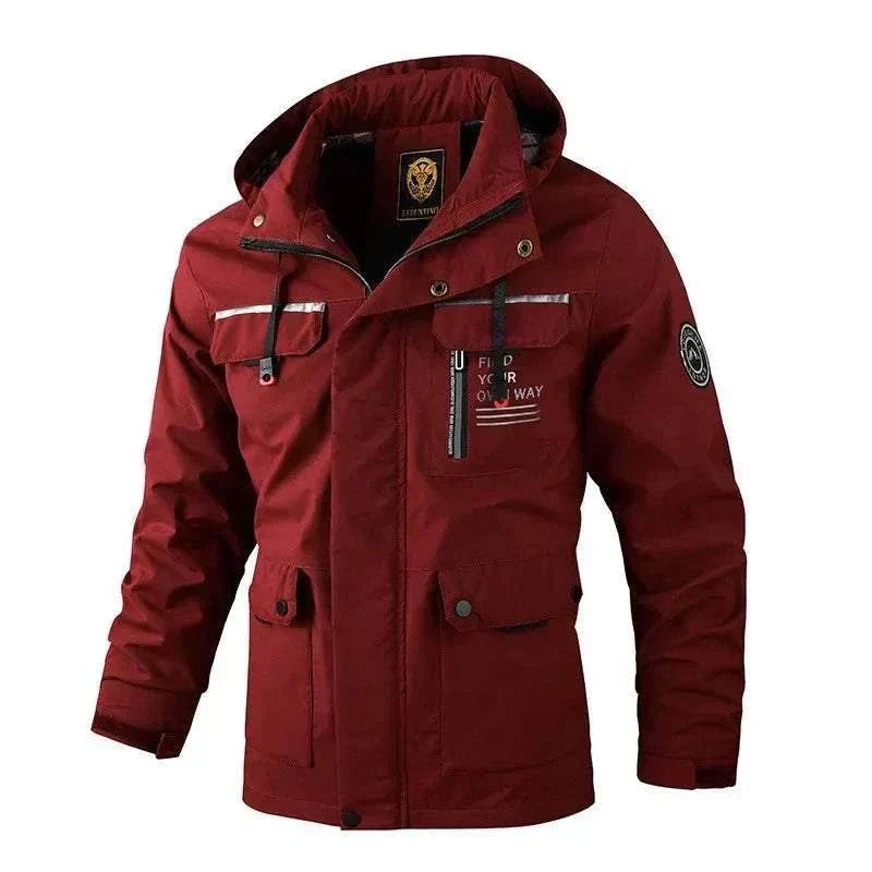 New Winter Men Outwear Warm Burgundy Removable Jacket ,Buy Winter Jackets