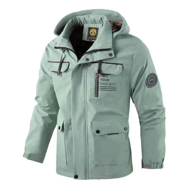  New Winter Men Outwear Warm Gray Removable Jacket ,Buy Winter Jackets