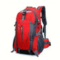 Outdoor Red Backpack Men's Large Capacity Travel 15kg , best travel backpack