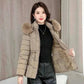 Women Parkas Fashion Warm Cotton Khaki Padded Coat