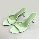 heels - Heeled Footwear Female Slides Women.