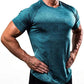 men tops -Men Muscle Shirts Bodybuilding Quick Dry Short Sleeve.