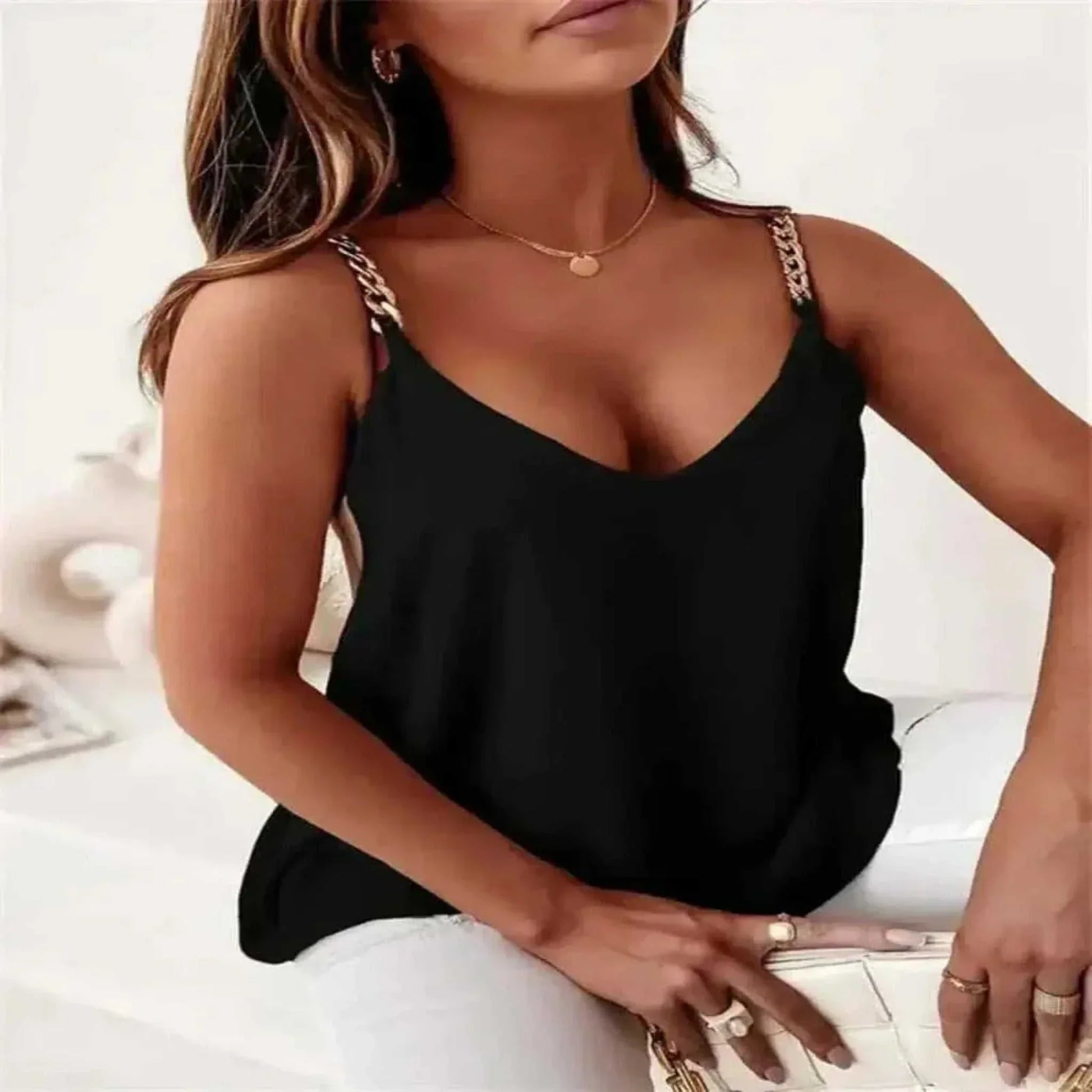 Going Out Tops - Womens Summer V Neck Tank Tops Loose Flowy.