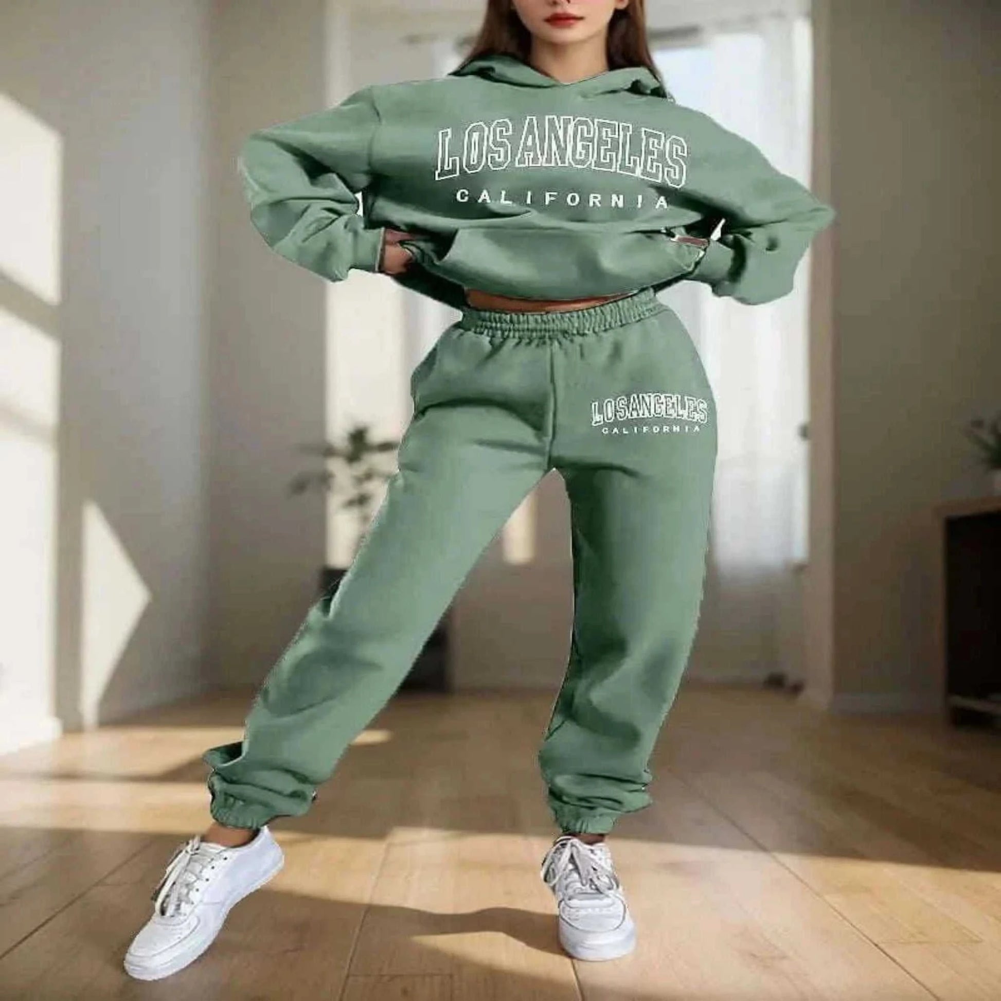 Ladies Hoodies - Women's Hoodies Two Pieces Sets.