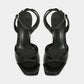 Heels- Elegant Ankle Strap High Heels Ladies Square Toe Fashion Party Dress Shoes Office Hollow Sexy Designer Brand Sandals Women Pumps.
