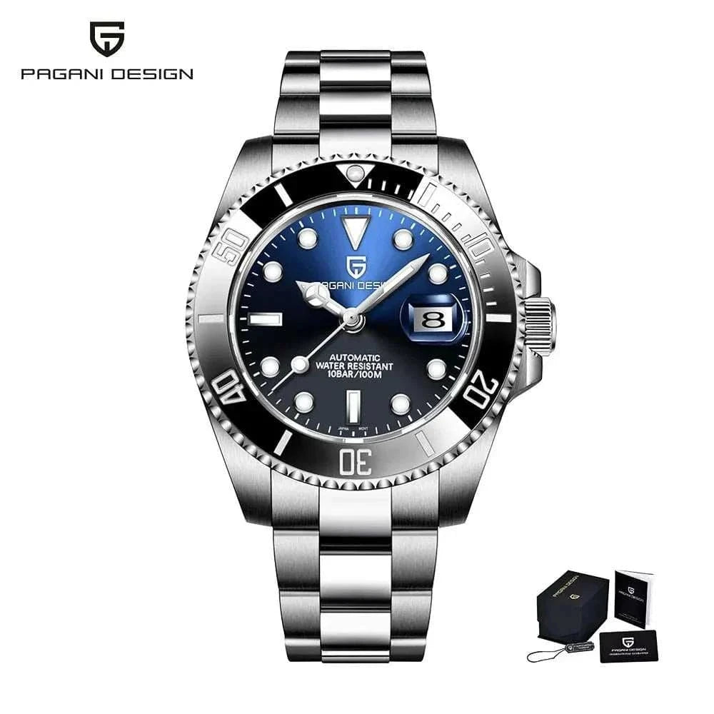  Men's Fashion Style Store Black PAGANI Design watch
