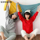Ladies Hoodies-Women Hoodies 100% Cotton Spring Autumn Loose Long Sleeve.