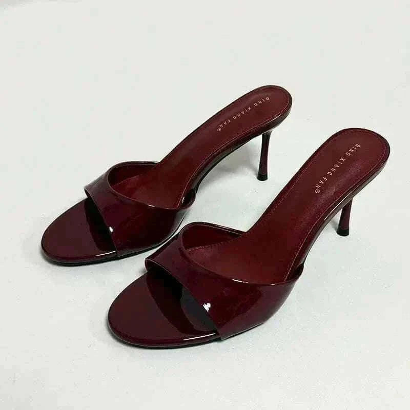 heels - Heeled Footwear Female Slides Women.