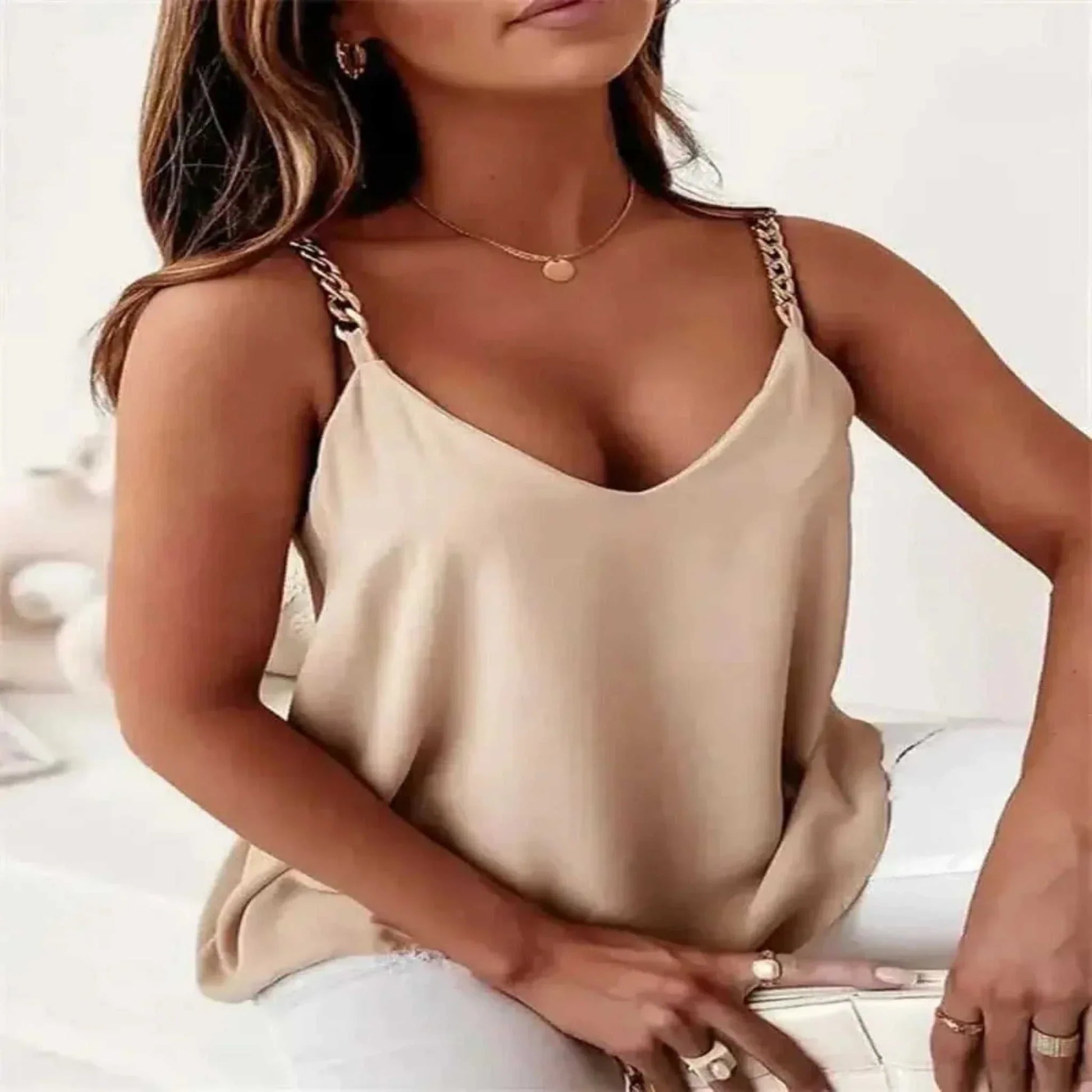 Tank Tops- Womens Summer V Neck Tank Tops Loose Flowy.