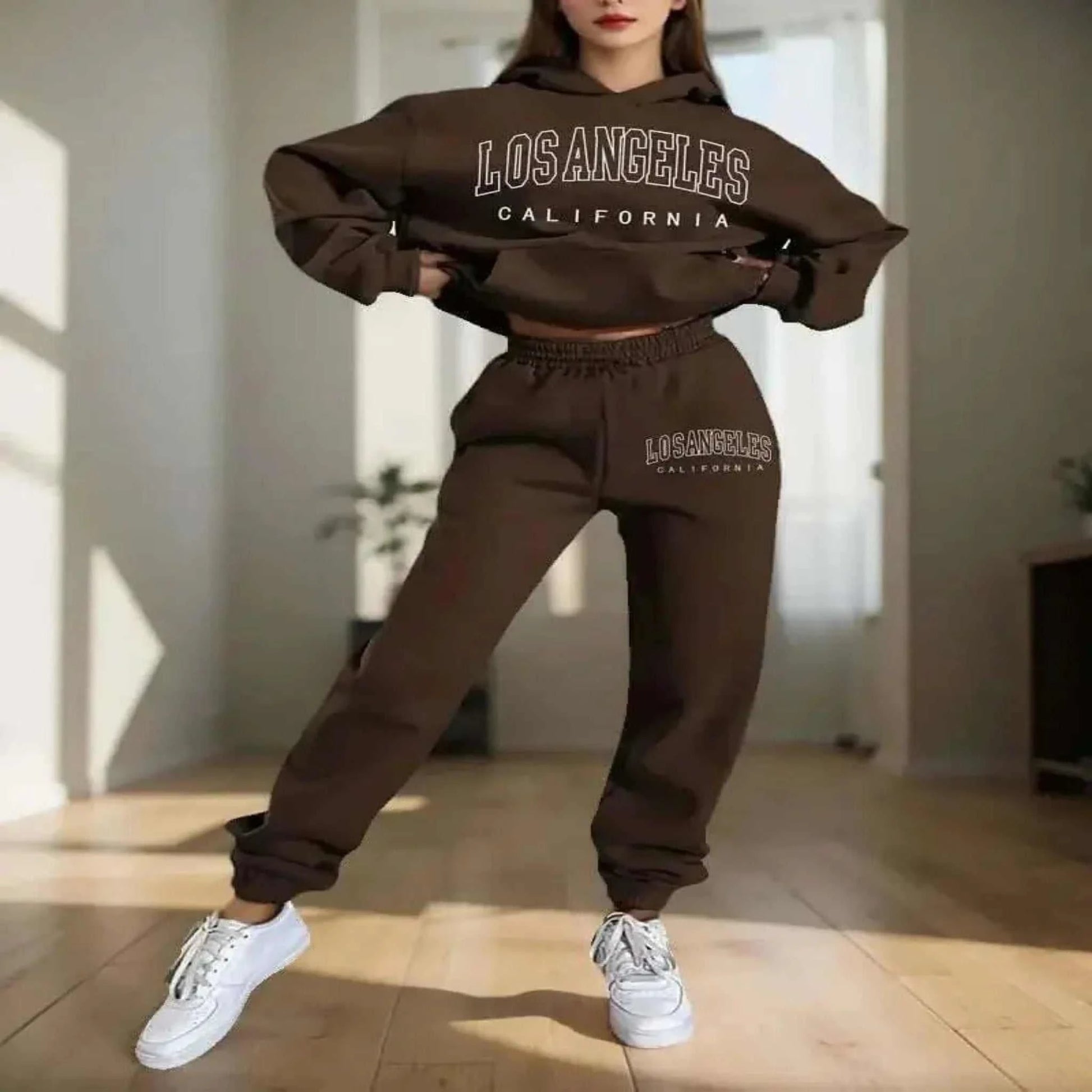 Ladies Hoodies - Women's Hoodies Two Pieces Sets.