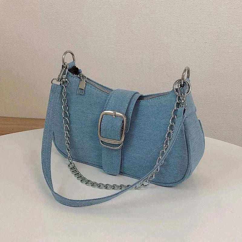 Small Denim Crossbody Bag