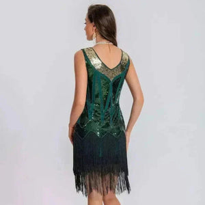  Summer Dress for Women Dark Green Back View Clothing Fashion, Informal Dresses