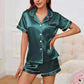 Women Wearing Dark Green Wearing pyjama sets, pajamas for women uk