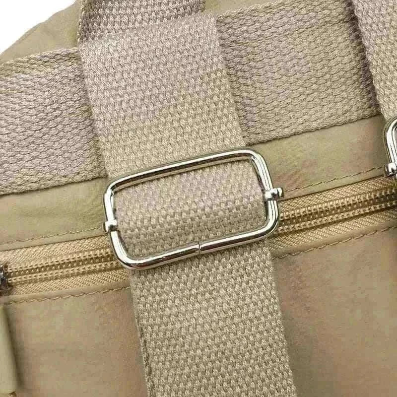 Trendy Women's khaki Travel Backpack Lightweight Strap View, travel bags for women