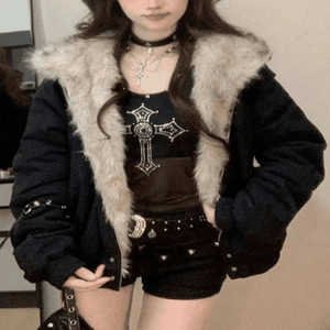 Winter New Elegant Liner Fur Loose Coat Women - Winter Coats For Women