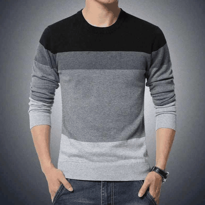 Sweater- Hanqiu Autumn Casual Men's Sweater