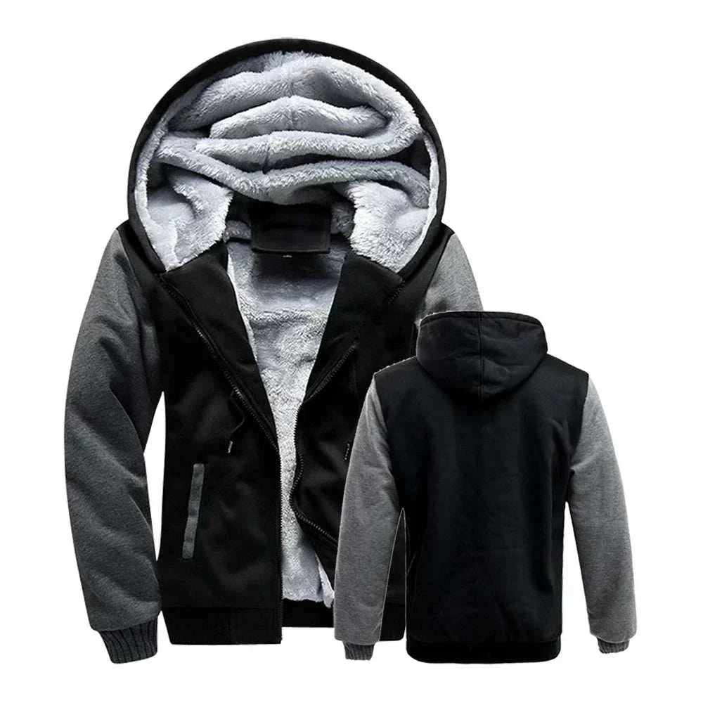  Realxizi Winter Black Gray Men Jacket Casual Pose , Buy Winter Jackets