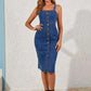 Informal Dresses - Women Denim Dresses Sexy Sundress Backless Sleeveless.