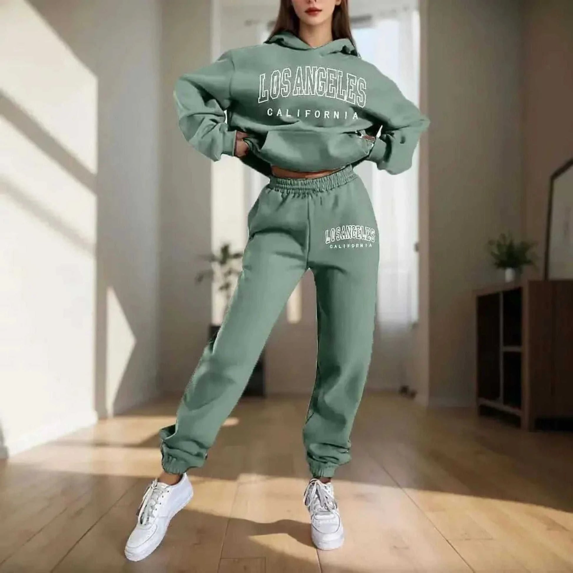 Ladies Hoodies - Women's Hoodies Two Pieces Sets.